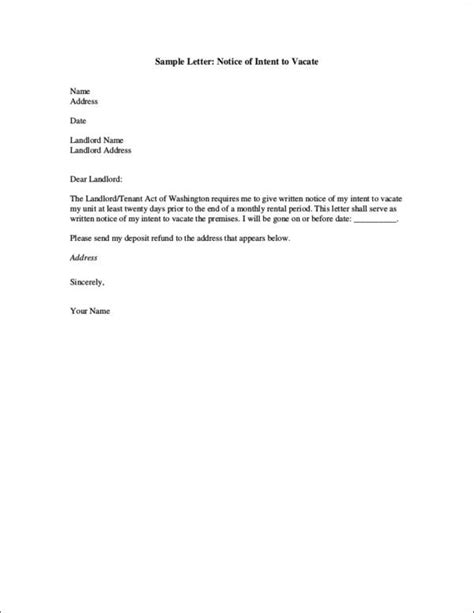 renovation notice sample letter    letter template collection
