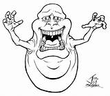 Ghostbusters Slimer Colouring Busters sketch template