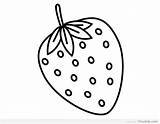 Strawberry Coloring Pages Outline Drawing Plant Printable Getcolorings Getdrawings Color Colorings sketch template
