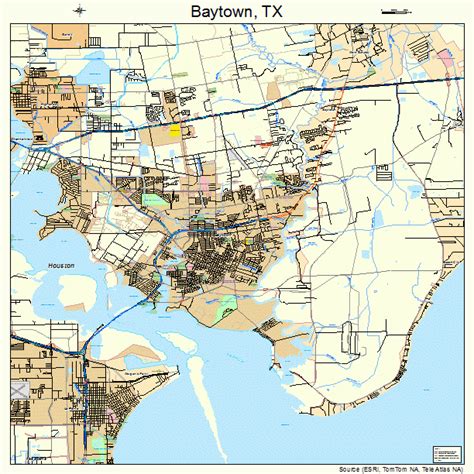 baytown texas street map