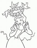 Coloring Snow Princess Pages Disney Birds Library Clipart Prince sketch template