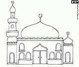 Moskee Kleurplaat Ramadan Mosque Kleurplaten Domes Knutselen Minaret Islamismo Tekening Tekeningen Ensino Religioso Mubarak Mesquita Fundamental Desafio Kleurplaatkleurplaten Oncoloring sketch template