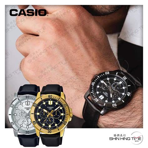 ready stock casio mtp vdl mtp vdbl mtp vdgl men analogue contemporary leather