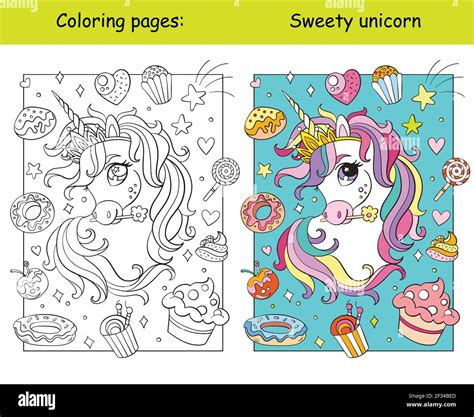 unicorn cake coloring pages  kids pic mullet