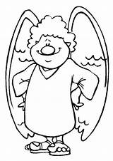 Coloring Angel Pages Angels Printable Sheets Clipart Boy Jesus Plain Guardian Pumpkin Bible Kids Loves Smiling Cartoon Face Rudolph Color sketch template
