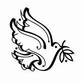 Peace Colombe Doves Coloriage Dessin Coloriages sketch template