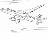 Coloring Boeing 787 Dreamliner Airplanes Airplane Pages Airbus Plane Aviones Colouring Printable Dibujos Drawing Supercoloring Jet Para Colorear Avion Template sketch template