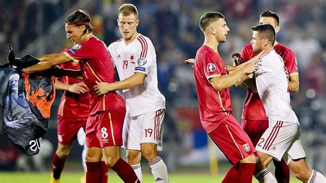 uefa  investigate serbia albania abandonment  world game