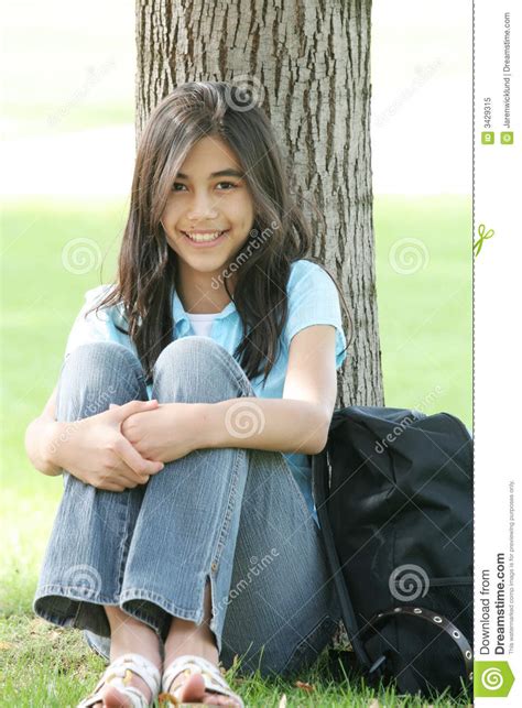 Teen Girl Ready For School Stock Image Image Of Daughter