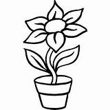 Pot Coloring Flower Plant Outline Pages Colouring Weed Plants Flowers Printable Leaf Clipart Pots Clip Sheets Getcolorings Clipartmag Drawn Kids sketch template
