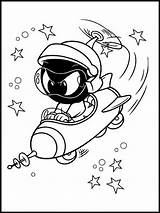 Marvin Marciano Looney Tunes Martian Marsmensch Colorear Zeichnungen Hase Malvorlage Malbuch sketch template