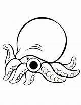 Octopus Cartoon Coloring Clipart Cute Pages Drawing Printable Colouring Outline Cliparts Kids Clip Gurita Easy Library Gif Use Octopuses Comments sketch template