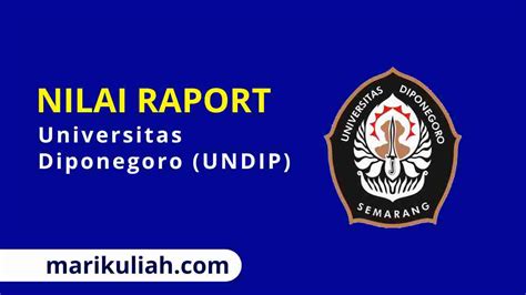Rata Rata Nilai Raport Snbp Universitas Diponegoro Undip Mari Hot Sex