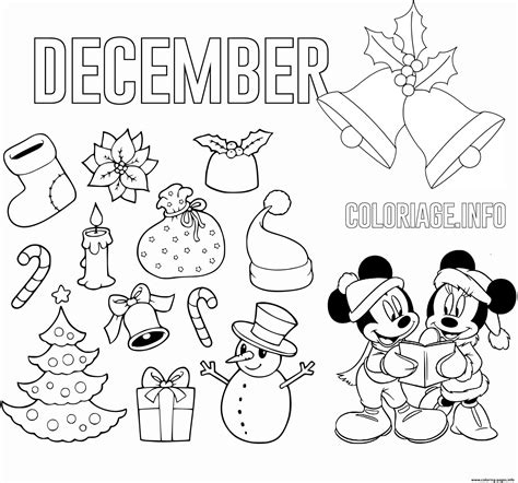 december coloring pages kids coloring pages