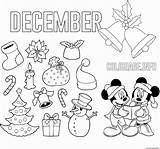 Coloring Kids December Pages Christmas Printable sketch template