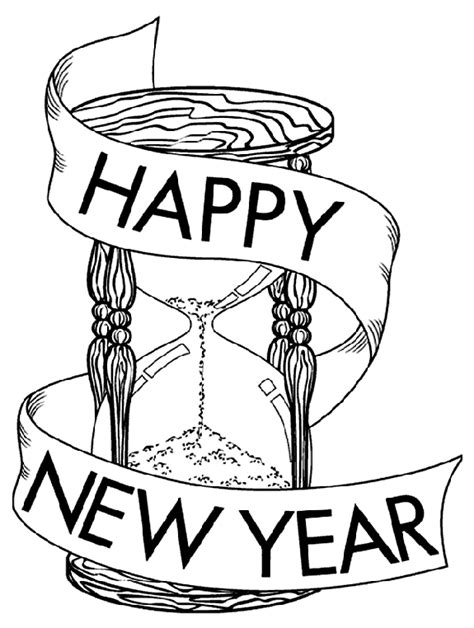 holiday site happy  years coloring pages