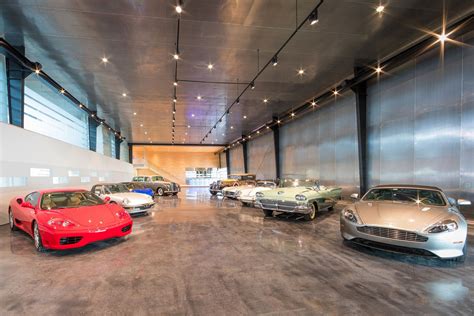 classic car showroom  corner architects archello