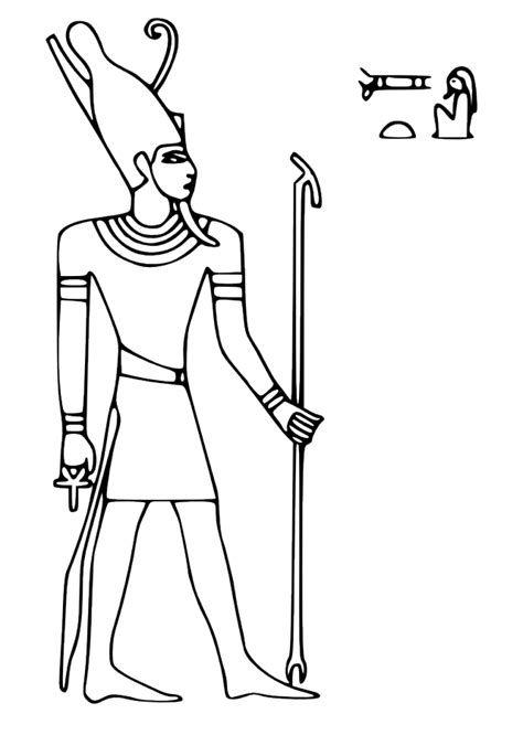 pharaoh coloring pages egyptian god egyptian gods coloring pages