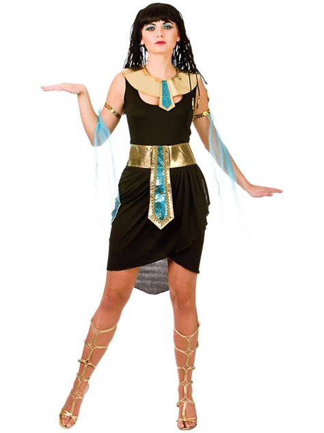 sexy egyptian goddess ladies fancy black dress cleopatra egypt womens costume ebay