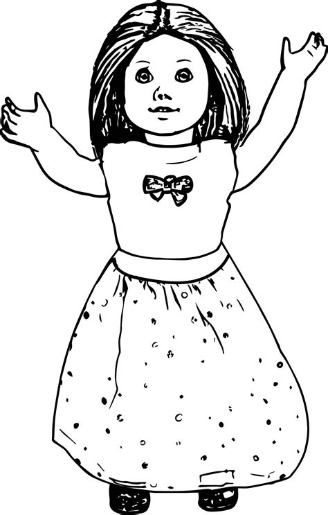 doll pages coloring pages