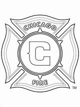 Chicago Coloring Pages Getcolorings Soccer Fire sketch template