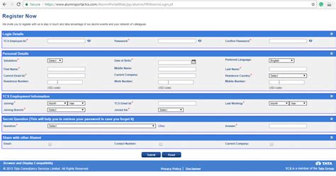 tcs alumni portal login registration freshersnowcom