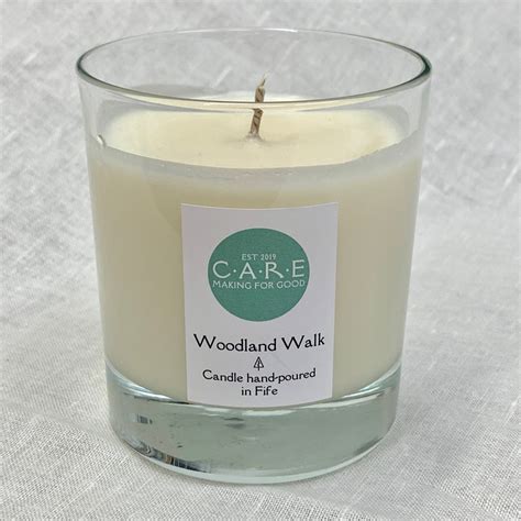 woodland walk natural wax candle fife contemporary
