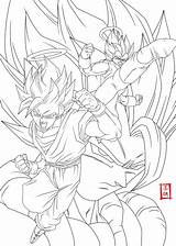 Fusion Dragon Ball Coloriage Deviantart Lineart Dbz Super Dessin Drawing Coloring Manga Pages Drawings Sangoku La Artwork Choose Board Color sketch template