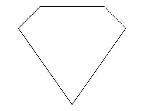 shape   diamond  shown  black  white   lines