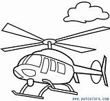 Helicopter Huey Coloringhome Helicopters Police Airplanes Pounding sketch template