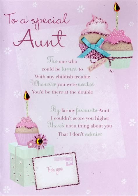 Special Aunt Birthday Greeting Card Cards