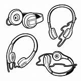 Headphones Drawing Clipartmag sketch template