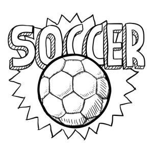 soccer ball coloring picture coloring pages