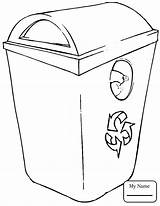 Bin Coloring Pages Recycle Drawing Paper Recycling Kids Printable Getcolorings Getdrawings Color sketch template