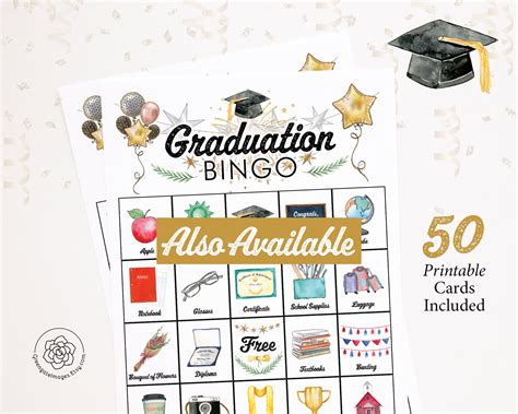 graduation bingo  printable