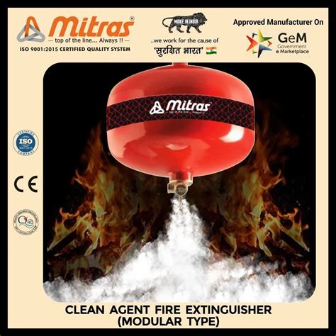 clean agent modular fire extinguisher kg  rs  ca fire