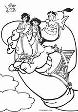 Aladdin Coloring Pages Disney Printable Genie Kids Lamp Cool2bkids Color Jasmine Detailed Magic Jafar Book Getcolorings Sheets Print Abu Princess sketch template