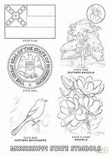 Coloring Pages Symbols Mockingbird Texas Mississippi State California Getcolorings Getdrawings Colorings Divyajanani sketch template