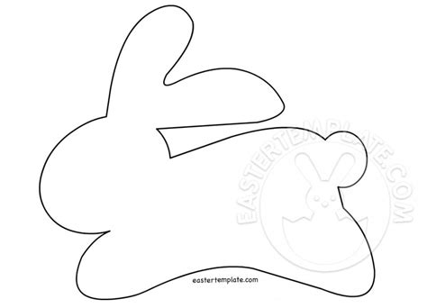 bunny pattern easter template