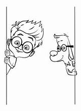 Peabody Sherman Mr Coloring Kids Pages Cute Color Justcolor sketch template