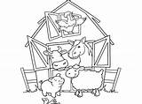 Farm House Coloring Pages Getdrawings Drawing sketch template