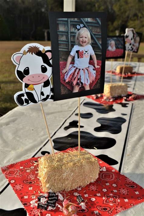 Farm Barnyard Birthday Party Ideas In 2019 Moo Im Two Cow Themed