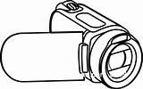 Clipart Camcorder Camera Drawing Cliparts Clip 20clipart Digital Library Getdrawings Clipground Webstockreview sketch template