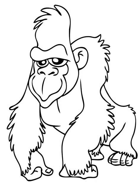 gordo gorilla animal coloring pages coloring pictures coloring