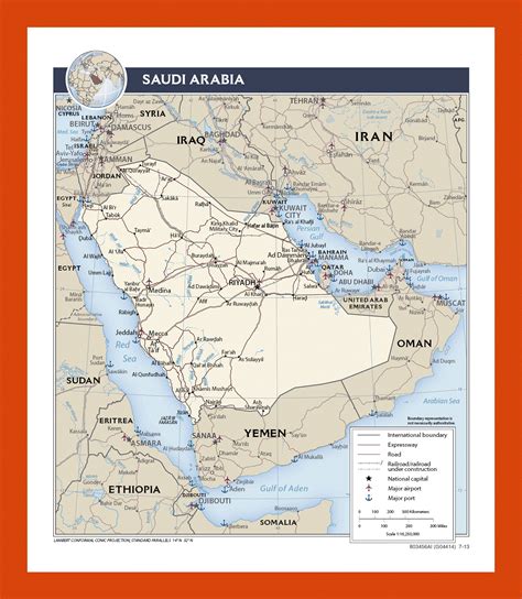 Political Map Of Saudi Arabia 2013 Maps Of Saudi