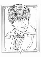 Fantastic Beasts Coloring Find Them Where Pages Book Kids Colouring Info Fun Newt Coloriage Scamander Potter Harry Printable Visit Cartoon sketch template