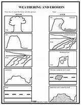 Erosion Weathering Worksheet Science Grade After Before Worksheets Soil 4th Activities Coloring Pages Teaching Teacher Kids Rock Water Lessons Resources sketch template