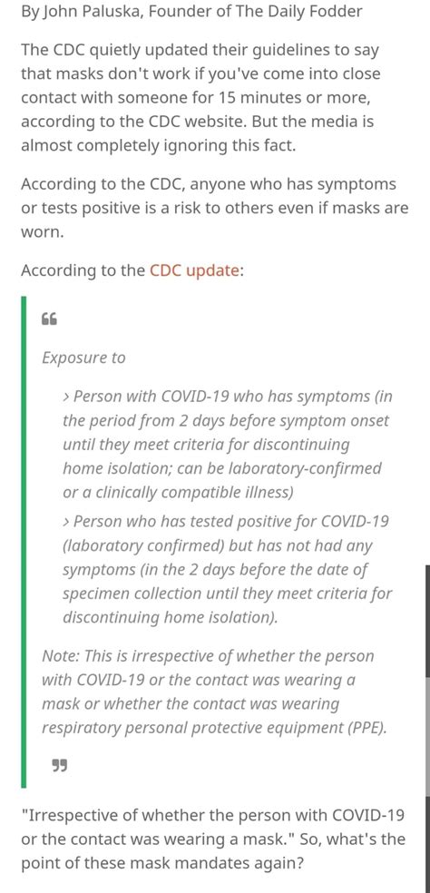 john paluska founder   daily fodder  cdc quietly updated