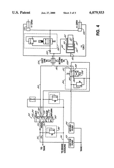 patent  hydraulic circuit   ejector type dump mechanism  articulated trucks