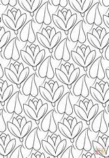 Coloring Pattern Lily Pages Printable sketch template